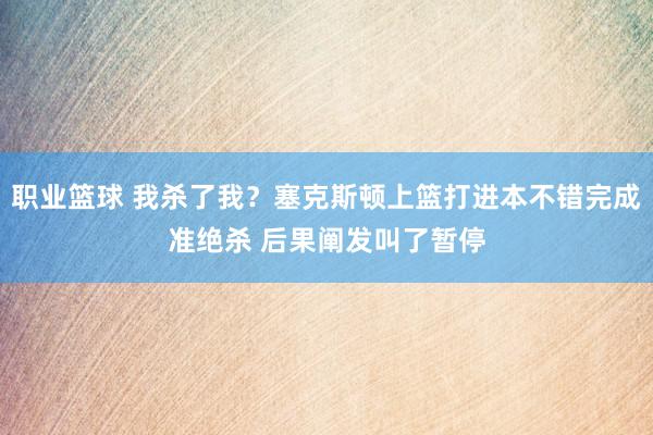 职业篮球 我杀了我？塞克斯顿上篮打进本不错完成准绝杀 后果阐发叫了暂停