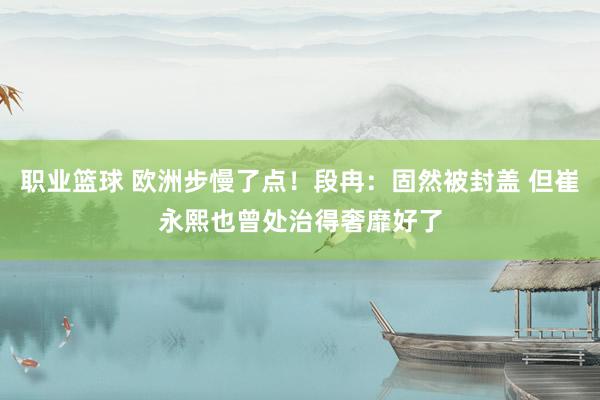 职业篮球 欧洲步慢了点！段冉：固然被封盖 但崔永熙也曾处治得奢靡好了