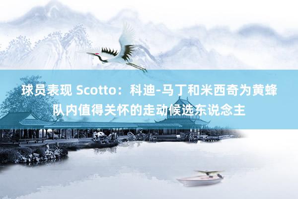 球员表现 Scotto：科迪-马丁和米西奇为黄蜂队内值得关怀的走动候选东说念主